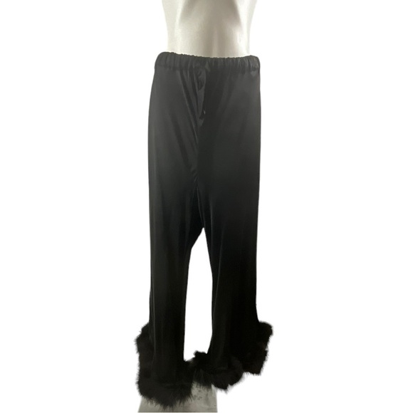 Sleeper Boudoir Feather Trim Flare Trousers NWT - Picture 12 of 15